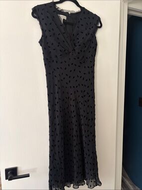 Nine West Black Textured Maxi Dress